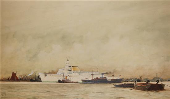 Herbert Touzech Ahier The White Sister Liner